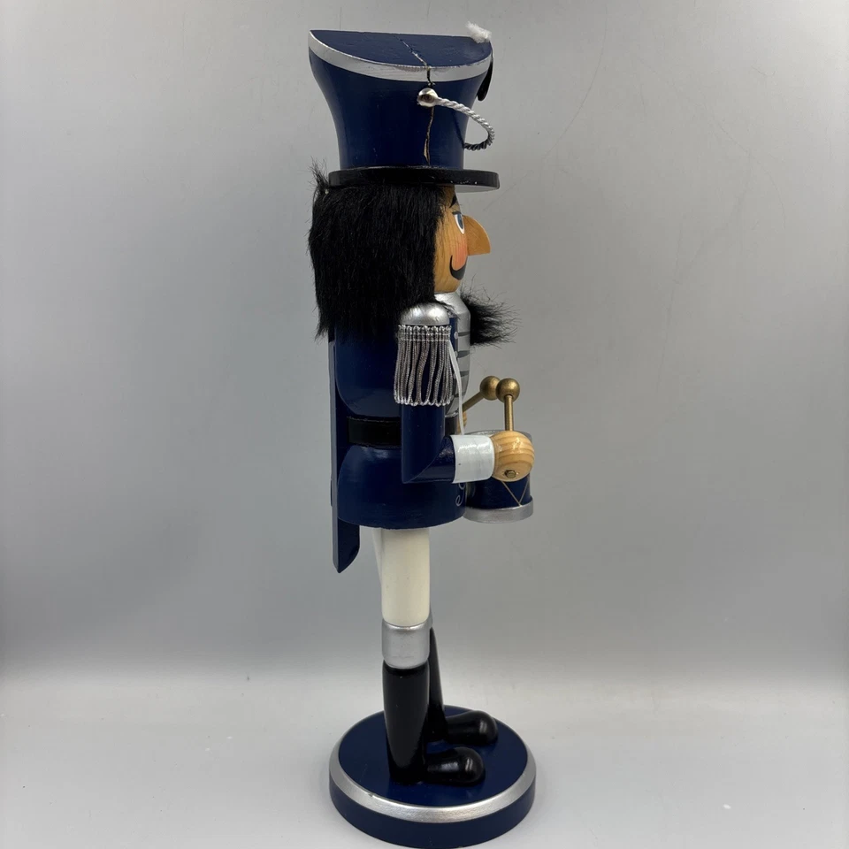 2011限量版蓝木胡桃夹子弹鼓14英寸圣诞装饰 — 第 3/4 张图片