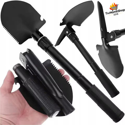 Pala Plegable Mini Portátil Niños Jardín Camping Excursión Herramienta Metal