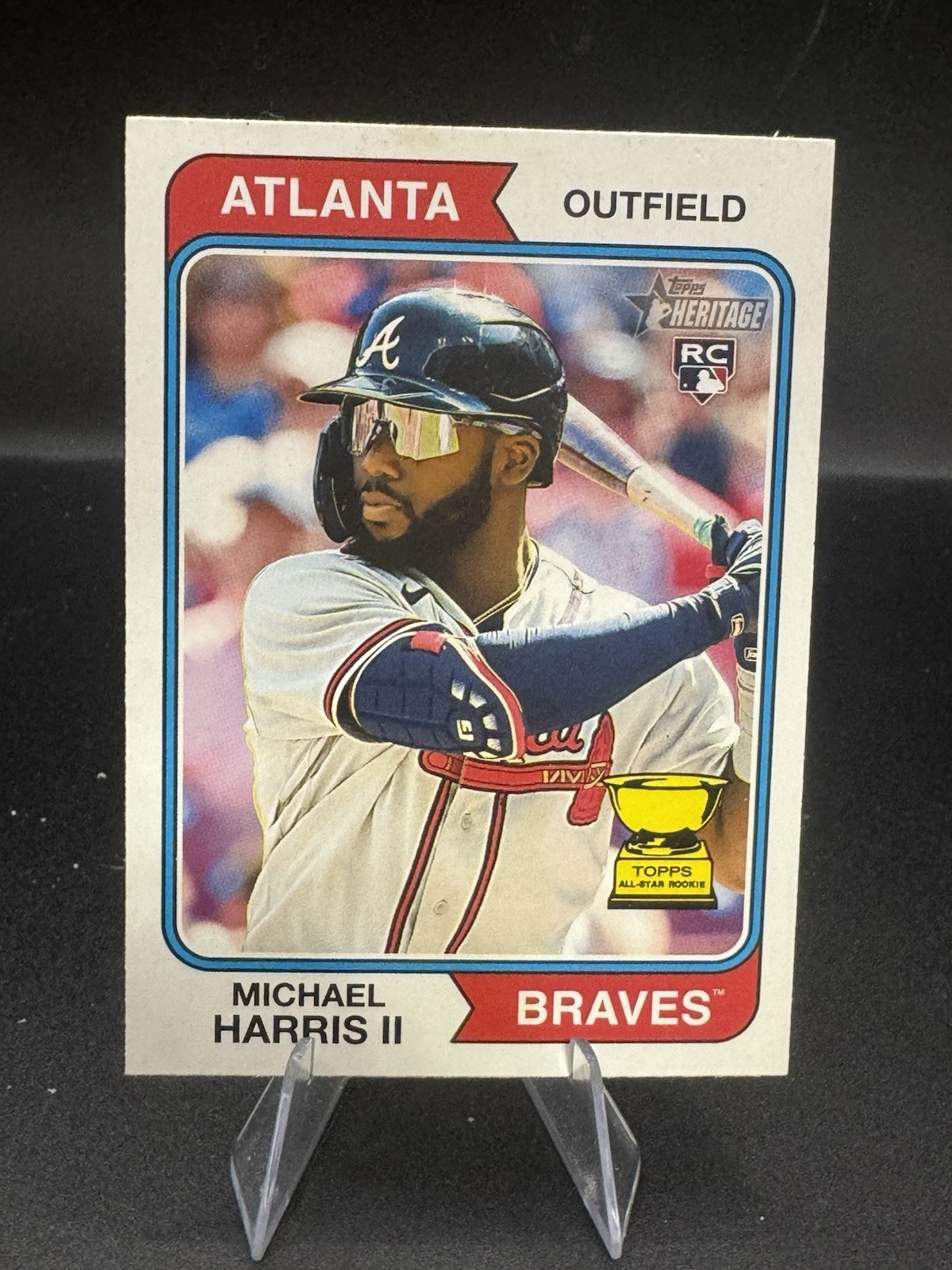 2023 Topps Heritage Image Variation SP #30 Michael Harris II Braves RC Rookie