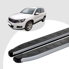 Trittbretter passend für VW Tiguan ab 09/2007-12/2016 (Model: DOLU, Farbe: SIlbe