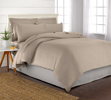 King Duvet Cover by , 3 Piece Set, Genuine 100 Organic Viscose Derived from Bam