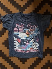 1987 Pink Floyd Momentary Lapse of Reason American Tour Vintage Shirt Navy