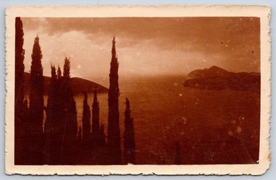 Antique Croatia Postcard DUBROVNIK Ragusa Adriatic Sea 1910s RPPC