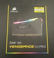 Corsair Vengeance RGB Pro DDR4 RAM 16GB (2x8GB), 3200MHz, Black
