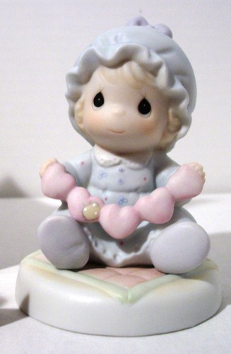 Precious Moments YOU HAVE TOUCHED SO MANY HEARTS Baby Girl Gift Figurine Pastel - Picture 2 of 5