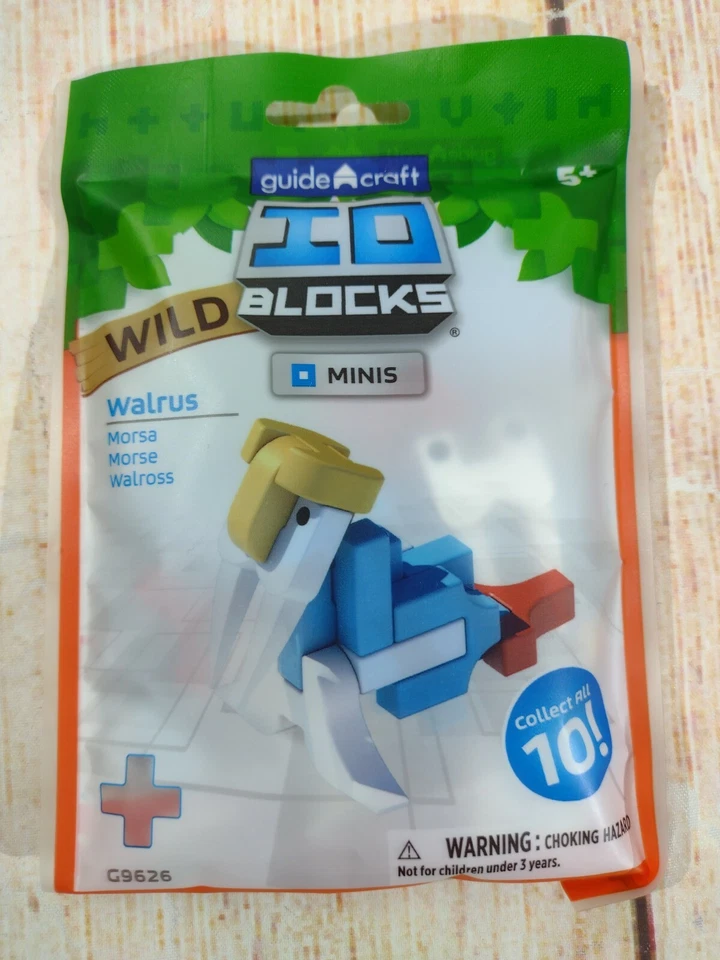 Complete Collection Wild IO Blocks Minis.  Seahorse, Toucan, Walrus, Rhino,... - Image 4 of 4