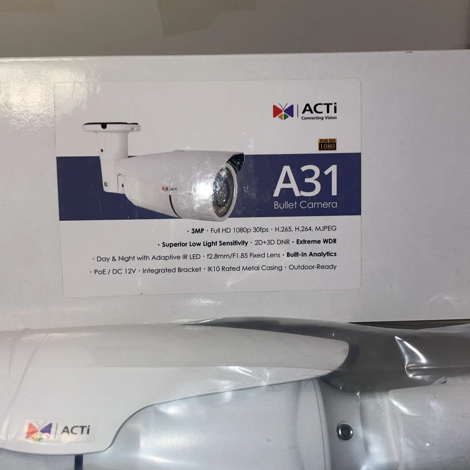 3 ACTi Bullet Camera A31 Dummy/Fake Cameras All 3 Have Inside Hardware Remove - Image 3 of 4