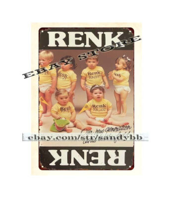1970s Renk Seed Corn farm ranch metal tin sign home decor stores | eBay