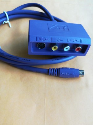  ATI Purple RCA Audio Video S-Video Input Adapter