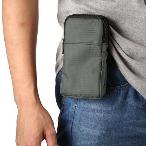 6.0'' Run Sport Belt Clip Waist Phone Purse Wallet Nylon Bag For iPhone Samsung - Picture 6 of 20