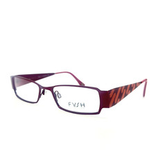 Fysh Eyeglasses F-3346 Col. 933 Red Rectangular Full Rim Frames 50[]18 135 mm