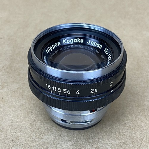 Nikon RF 5cm 1:2 NIKKOR-H Nippon Kogaku Black Rangefinder Lens - 第 4/8 張圖片