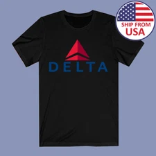 Delta Airlines Men's Black Size S to 3XL