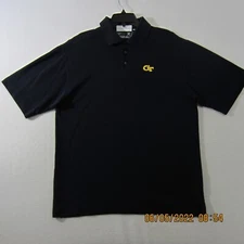 Cutter & Buck Polo Shirt Mens Extra Large Blue DryTec Short Sleeve Golf Casual  