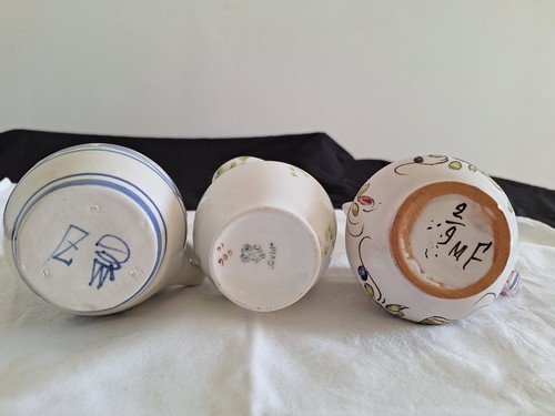 SMALL COLLECTION OF 6 CREAMERS / MILK JUGS CERAMIC PORCELAIN - Picture 6 of 6