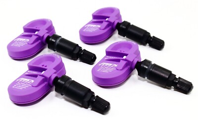 Set of MAX 4 2007-2023 TPMS Tire Pressure Sensors Mini Cooper S Matte Black