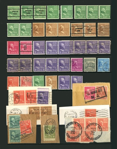 Prexies #803-#834, #839-#851 1938-39 M+U Singles, Pairs, Blocks, Coils, etc. - Picture 4 of 4