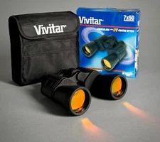 New Vivitar Binoculars 7 x 50 Magnification - UV Coated Optics - Free Shipping!