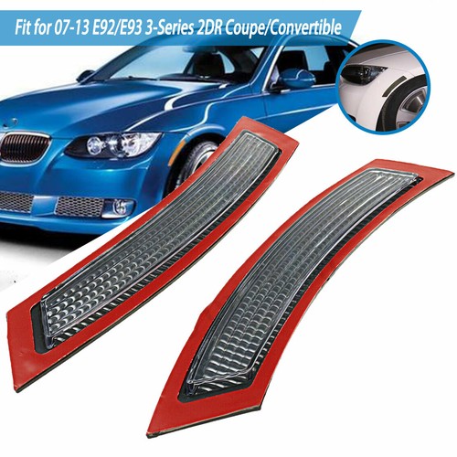 2x Fit for 07-13 BMW E92/E93 3-Series Coupe/Convertible Front Bumper Reflectors - Bild 1 von 5