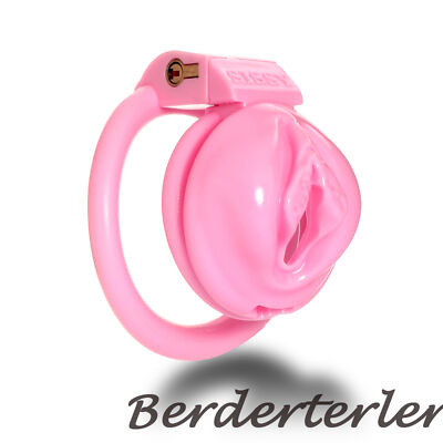 Shemale chastity Pink Cage Male Lock Ring Sissy Chastity Cage Gay Shemale Chastity Device