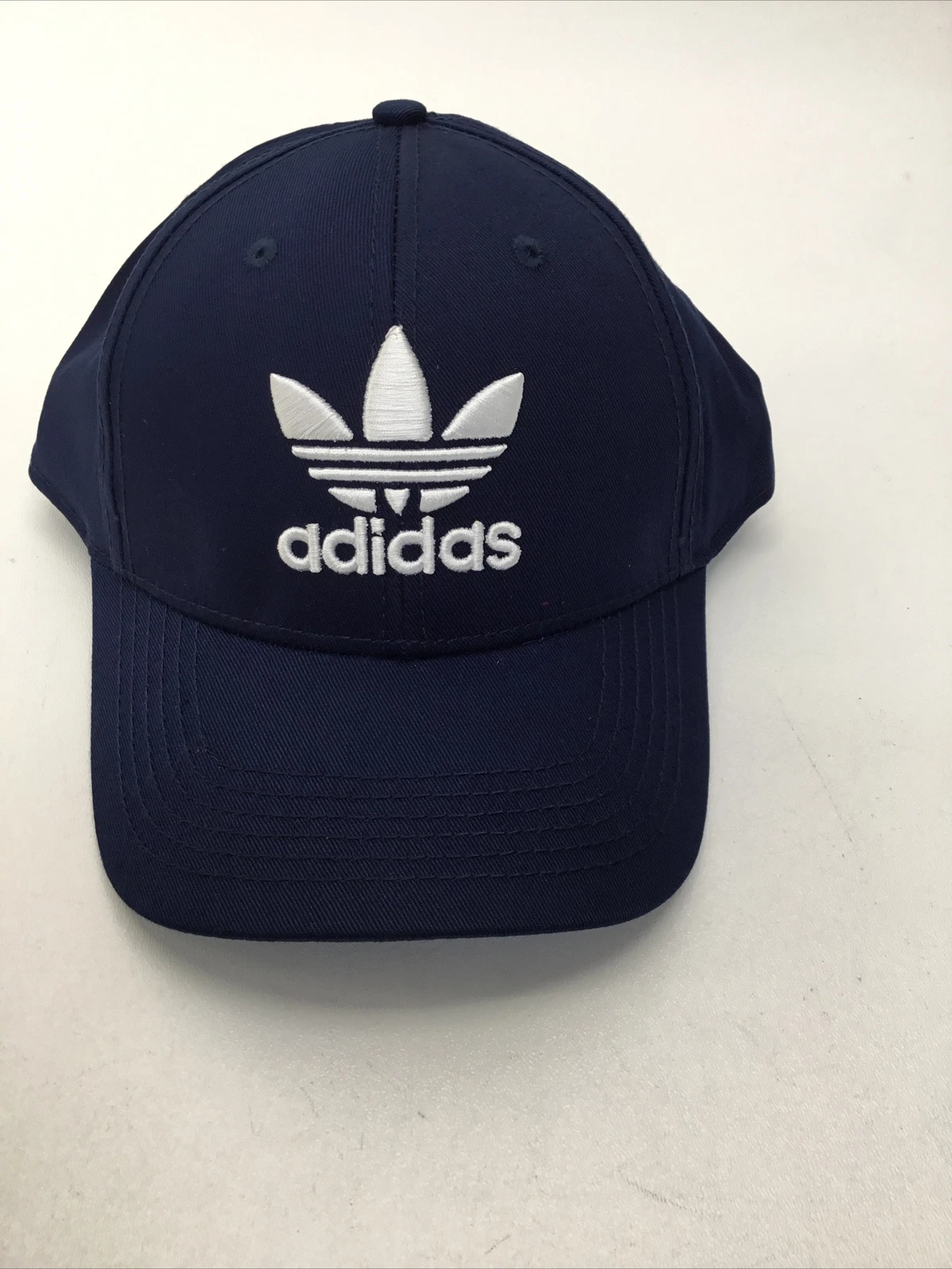 Adidas Cotton Baseball Cap, Navy & White, O/S