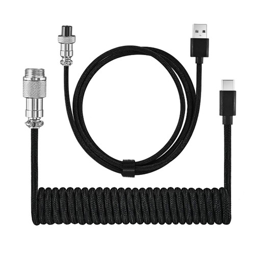 Durable 3M Type C Mechanical Keyboard Coiled Cable USB Port Keyboard Wire - 第 12/23 張圖片