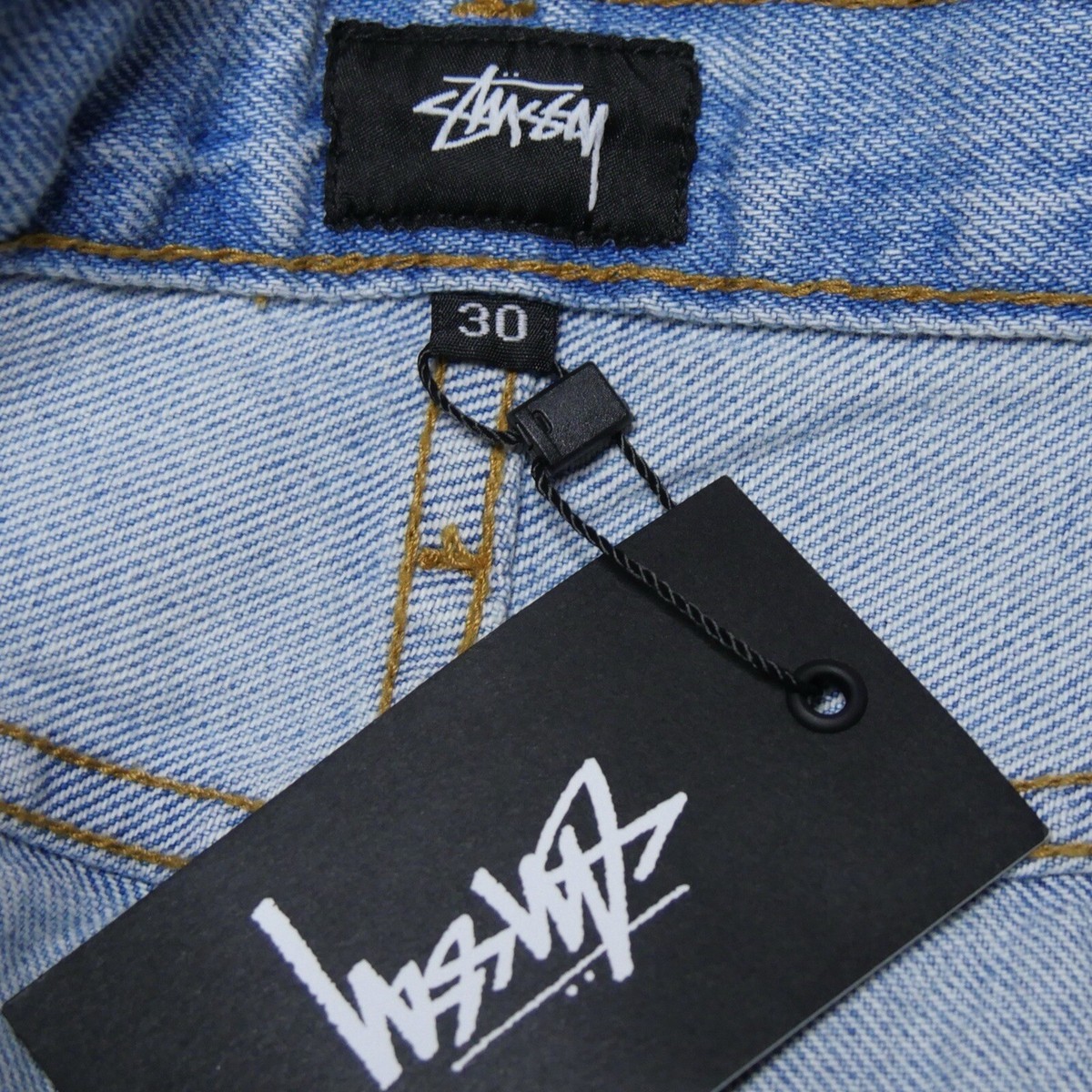 STUSSY Slim Ol' Jeans Light Wash NWT Streetwear 30 X 30 Made STUSSY Slim Ol' Jeans Light Wash NWT Streetwear 30 X 30 Made