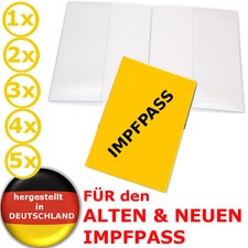 Impfpass H&uuml;lle Schutzh&uuml;lle Impfpassh&uuml;lle f&uuml;r ALT und NEU Impfausweis