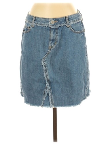 Ann Taylor LOFT Women Green Denim Skirt 4