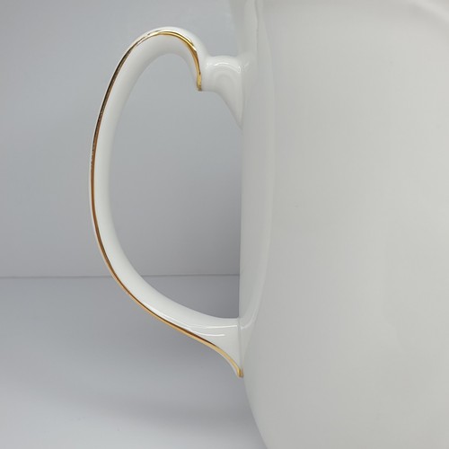 Royal Doulton Tiara Kaffeekanne Teekanne H5174 Weißgold Vintage seltenes Knochenchina - Bild 10 von 23