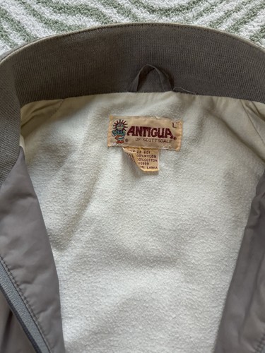Vintage 100 Years Widmer Quality 1888-1988 Antigua Men’s Large Gray Nylon Jacket - Picture 6 of 23