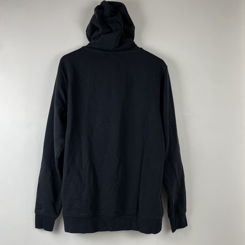 Kappa Hooded Sweatshirt Mens Large Black Spell Out Hoodie Sportswear Football - Picture 2 of 8