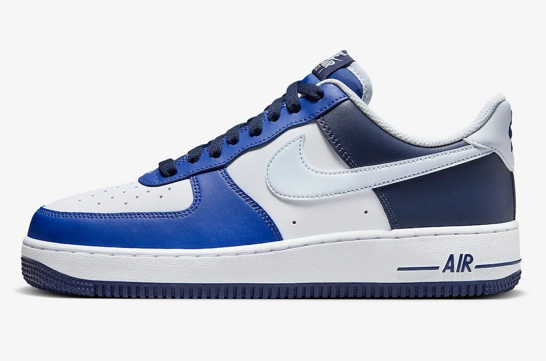 NEW Nike Air Force 1 07 LV8 Shoes White Royal Blue FQ8825 100