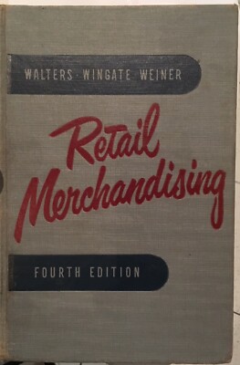 Retail Merchandising Book Fourth Edition 1951 Rare US sales