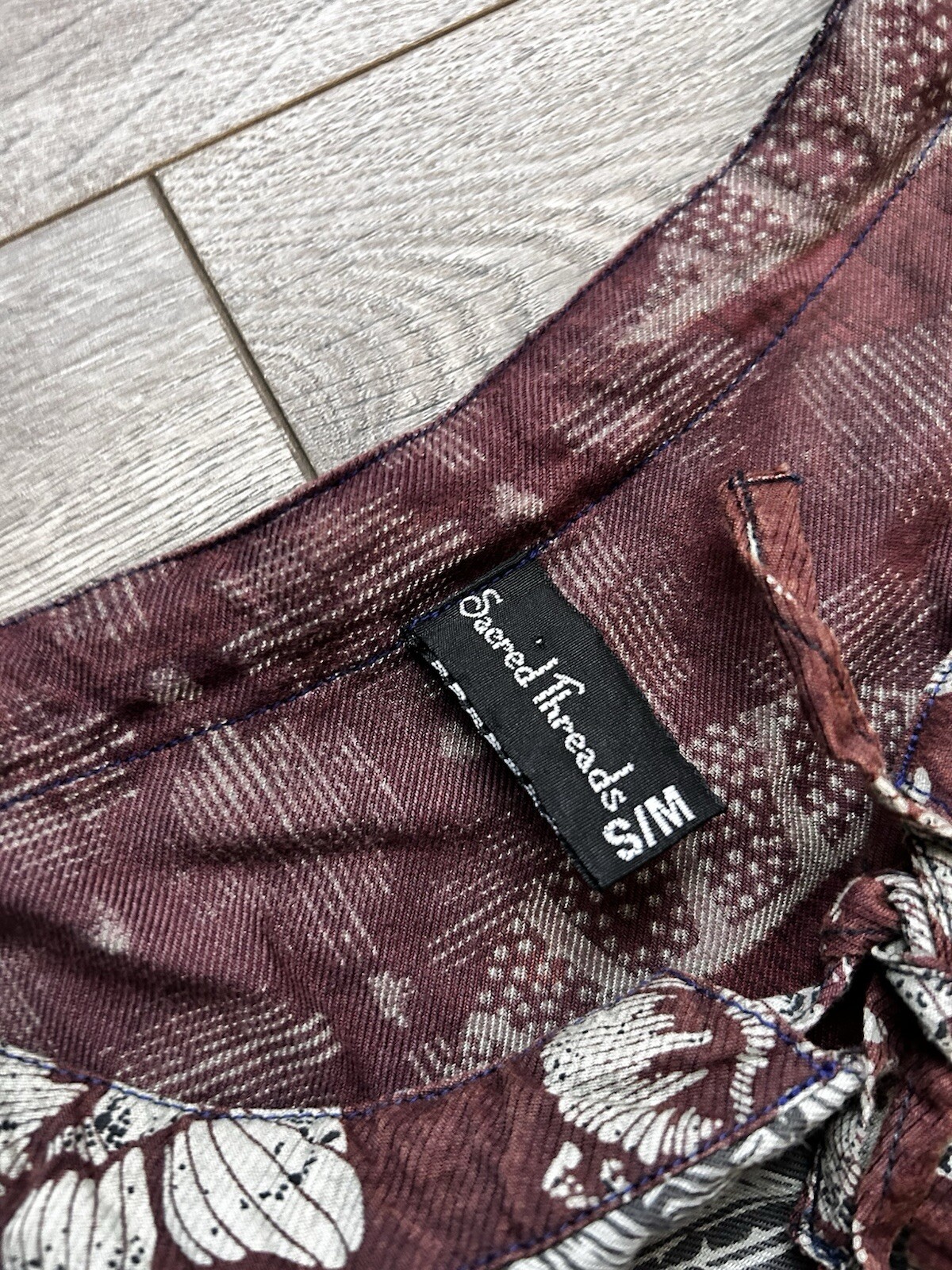 Sacred Threads Patchwork Blouse Tunic Boho Dress … - image 8