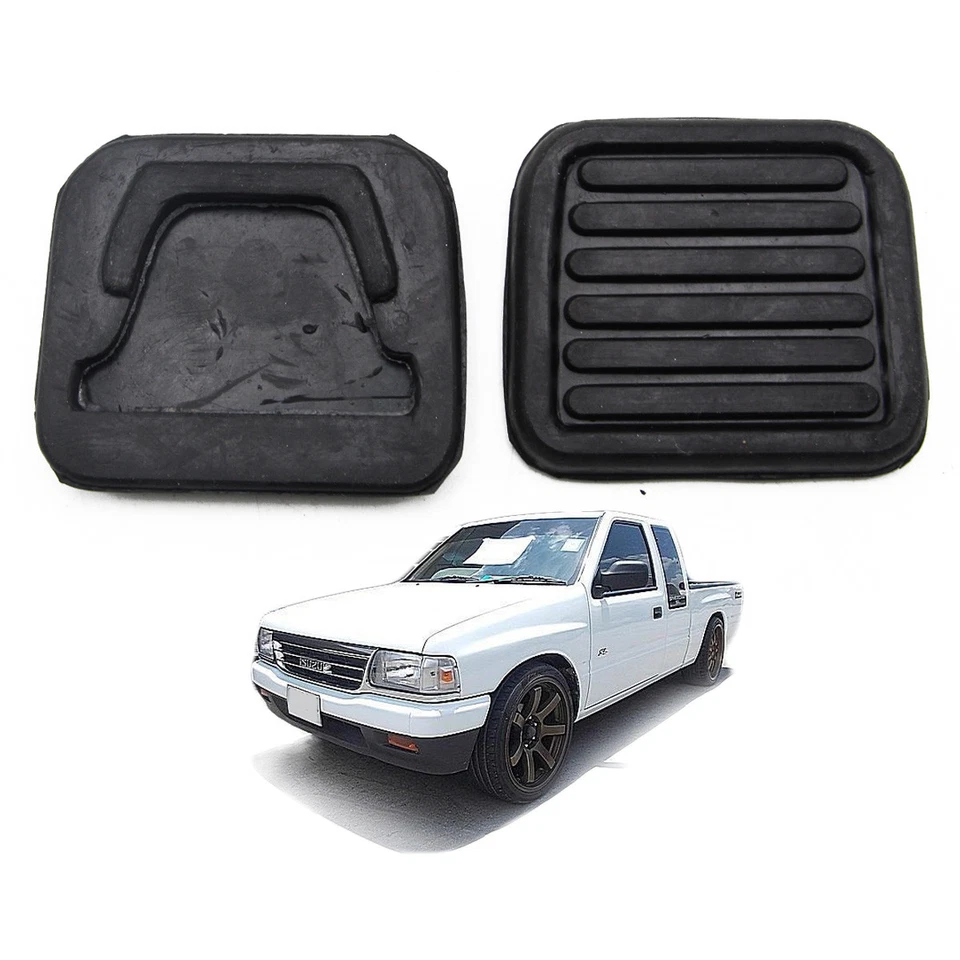 Pedal Pad Brake Clutch Black 2 Pc For Isuzu Tfr Kbz Rodeo Pickup 1988 - 1994 Foto 3 de 4