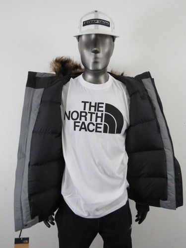 Mens The North Face Gotham III 550-Down Warm Insulated Winter Jacket Pearl Grey - Picture 9 of 17