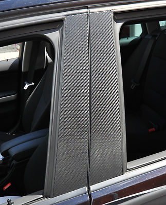 6x Carbon schwarz Tür leisten B Säule Verkleidung Folie Aufkleber pas. f Suzuki