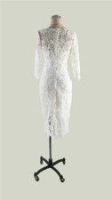 New Women's White Lace Bodycon Formal Dress Cocktail Evening Party long Sleeve