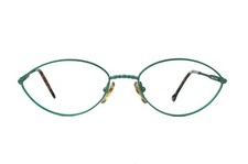 Women's Club LA 6301 Diamond Sea Green Metal 51-17-135 Eyeglasses 90s France NOS