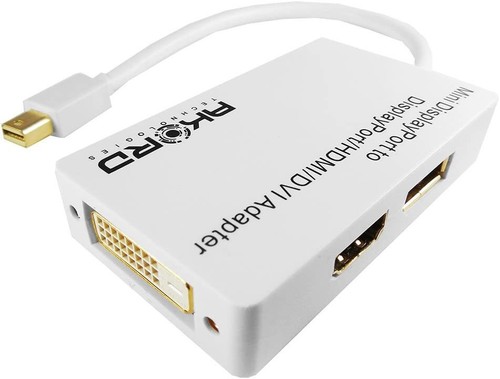 Adaptateur AKORD 3-en-1 Thunderbolt/Mini DisplayPort vers DVI HDMI PC/MONITEUR/MAC  - Photo 1/4