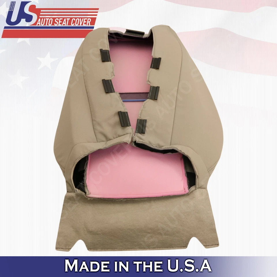 2009 2010 2011 2012 2013 2014 Chevy Silverado Driver Passenger Cloth Covers Tan - Image 3 of 4