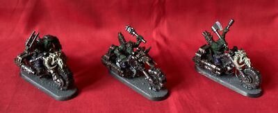 Ork Warbikers Biker X3 Warhammer 40k (U84)