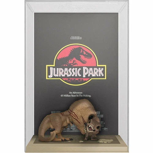 Funko Jurassic Park Tyrannosaurus Rex 6-Inch Pop! Figure and Velociraptor Pop! M