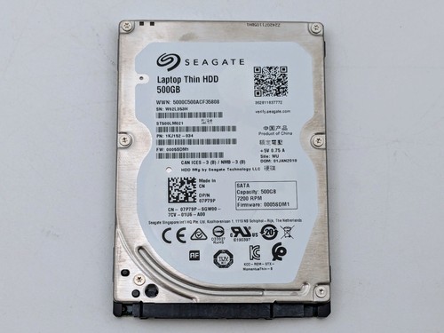 Seagate Momentus Laptop Thin 500GB 2.5" SATA 6Gb/s HDD