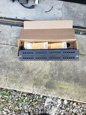Panduit DP48688TGY Category 6 Rack Mount 48 Port 2 Rack Unit Punchdown Patch...