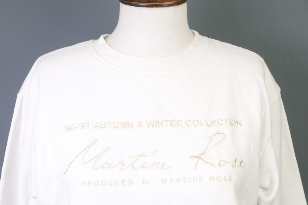 Martin Rose 90-91 スウェット　マーティンローズ Martin Rose 90-91 White Big Logo Pullover Sweatshirt Sweater