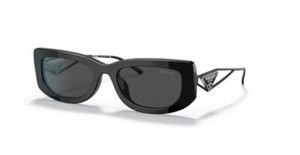 PRADA PR 14YS Women Sunglasses - Dark Gray Lenses, Black Frame