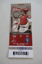 ST. LOUIS CARDINALS VS PADRES 7/4/2015 FULL TICKET ~ YANGERVIS SOLARTE HR