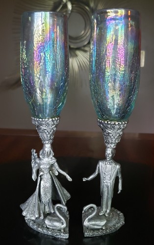 Vtg. Ballena Bay Pewter Bride And Groom Set' 💝 Valentine